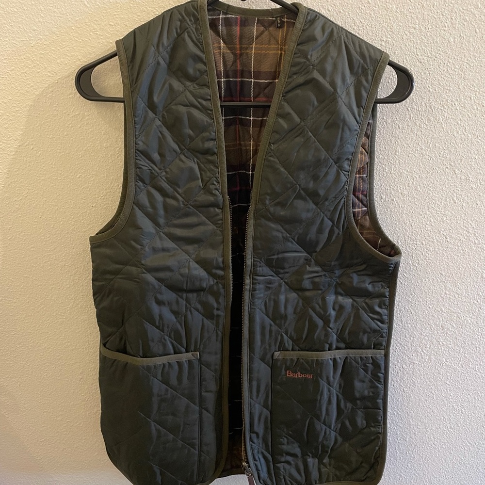 Barbour Size 32 Zip In Liner Vest - Picture 2 of 6